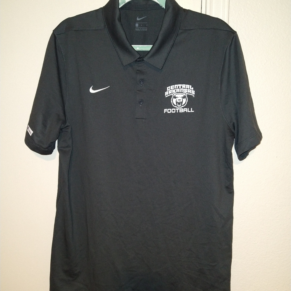 Nike UCA Central Arkansas Bears NCAA Short Sleeve Polo Shirt Men's sz Large.